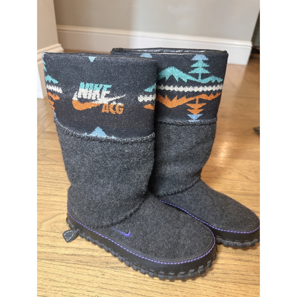 Nike ACG × Pendleton Collaboration Wool Boots 334086 US Size 9 Rare 2008‎